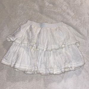 Love shack fancy lookalike mini skirt